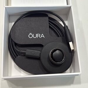 Oura Elegant Stealth Black Ring with Packaging - Used